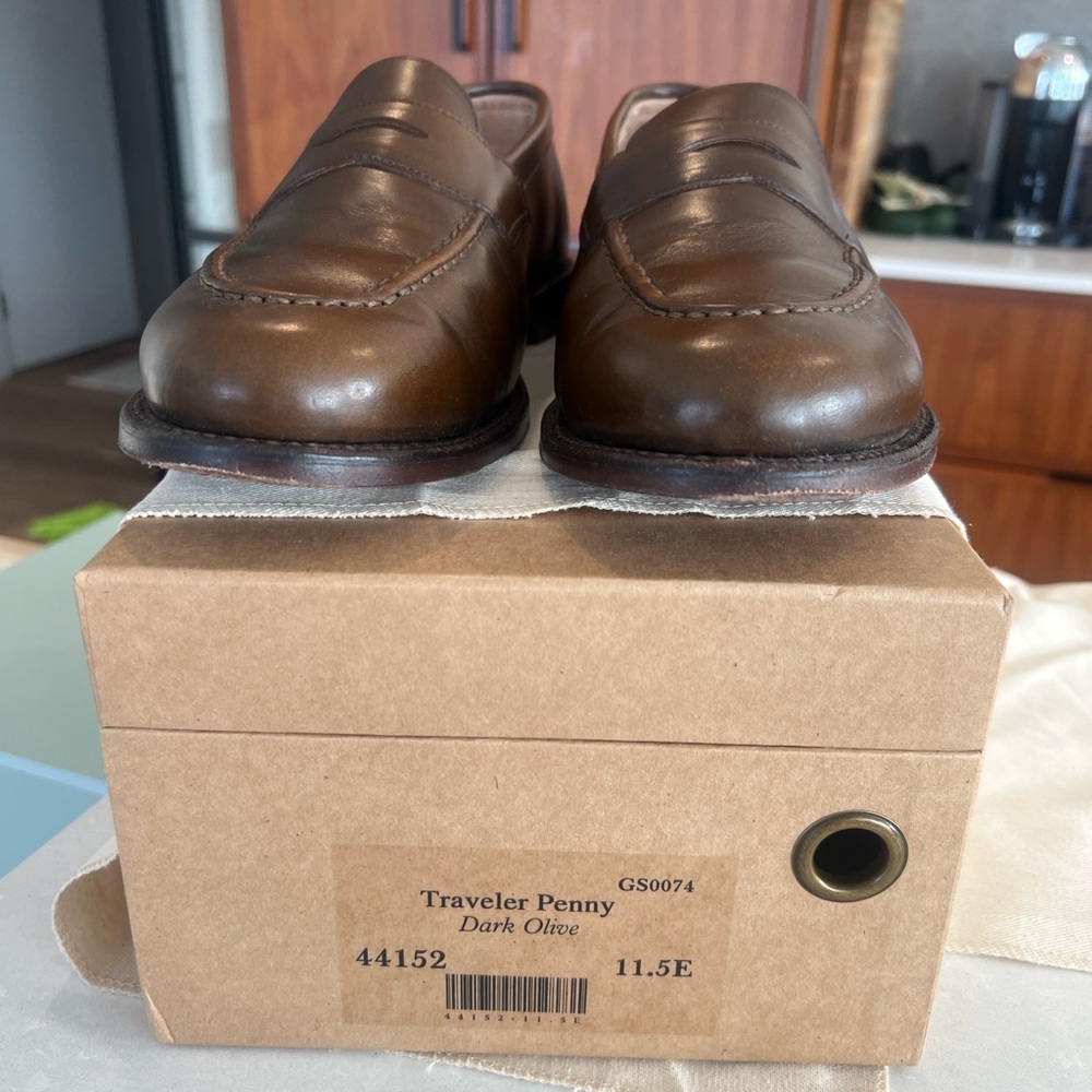 Grant Stone Traveler Penny Dark Olive Chromexcel 11.5E - Picture 10 of 11